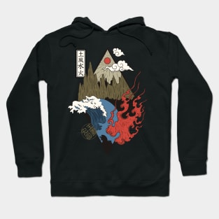 The Nature four Elements Avatar symbols Hoodie